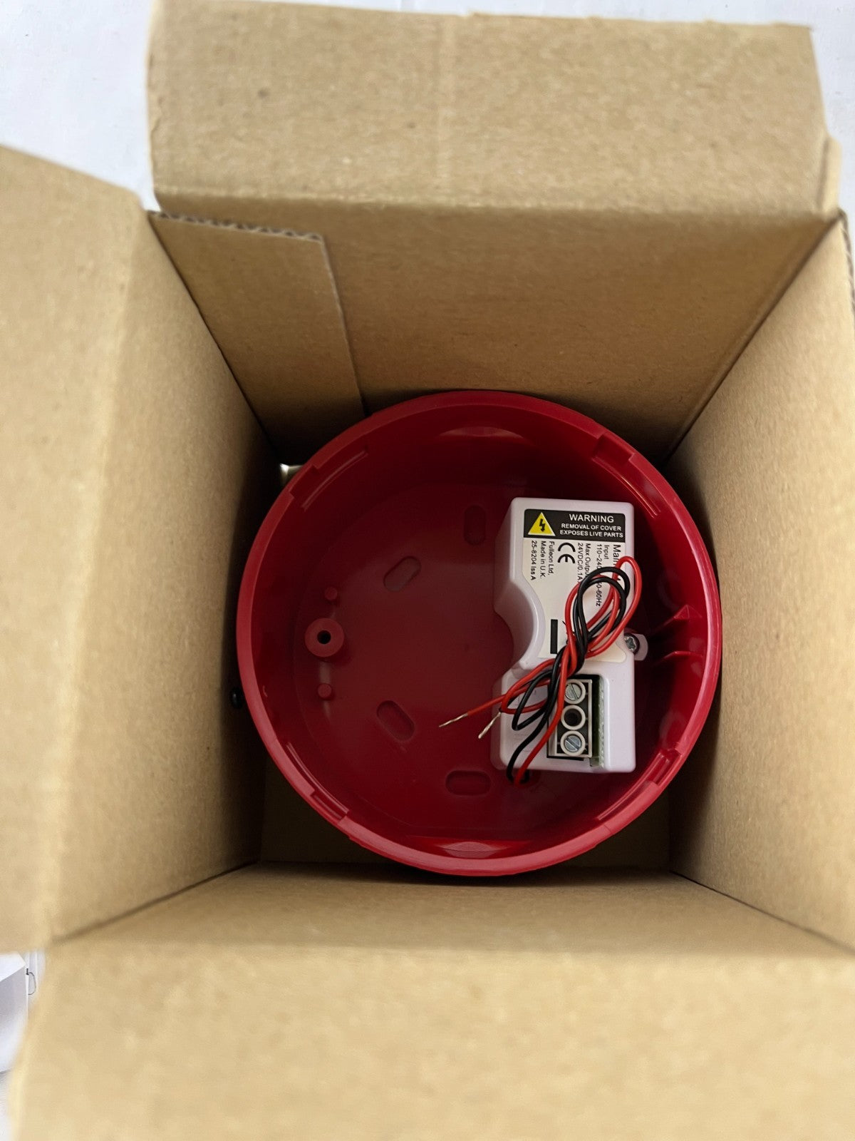 Fulleon 686-7887 ROLP/SV Fire Alarm Sounder Red Deep Mains Base 24VDC NEW UK