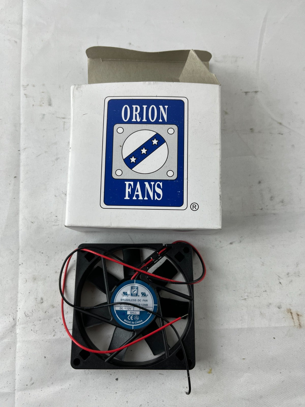 Orion OD8015-12MB Brushless DC Cooling Fan 12V 0.12A Ball Bearing New Spare