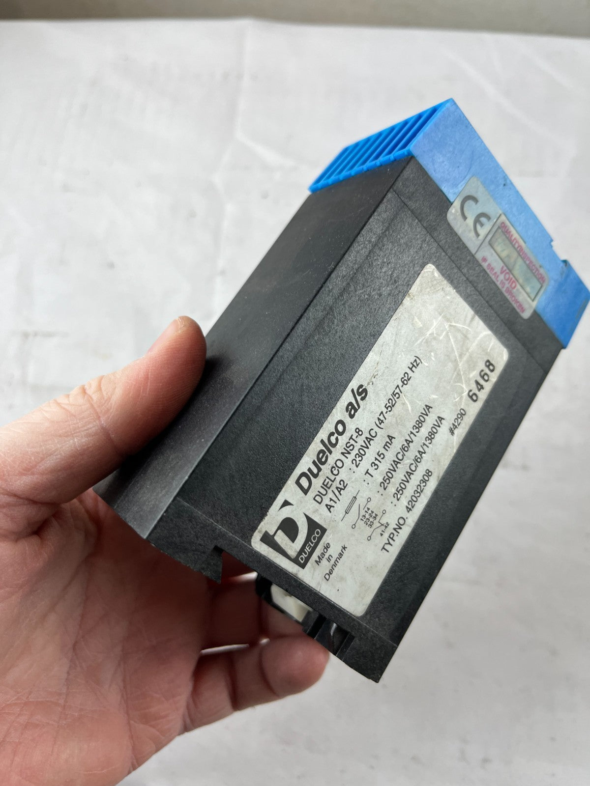 Duelco NST-8 Emergency Stop Safety Relay 230VAC USED Tested DK Danish