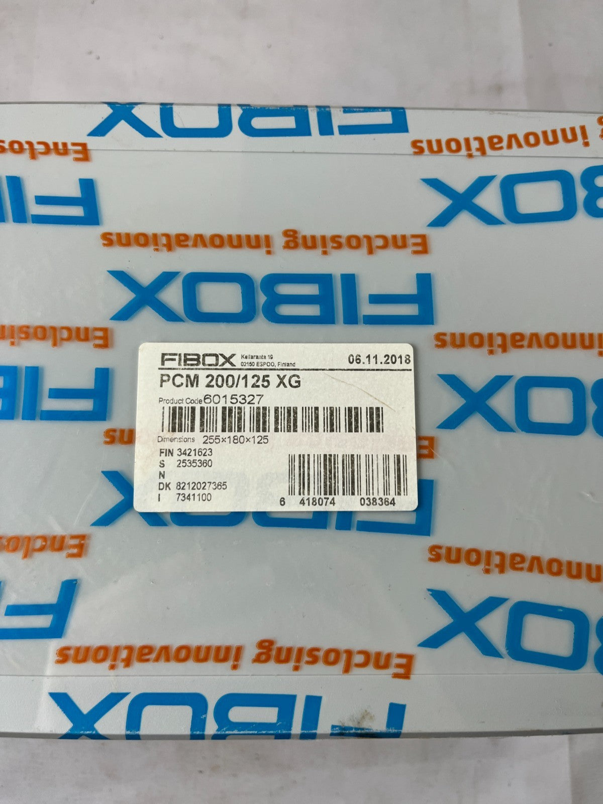Fibox PCM 200/125 XG Polycarbonate Enclosure 255×180×125mm IP66/IP67 New In Box