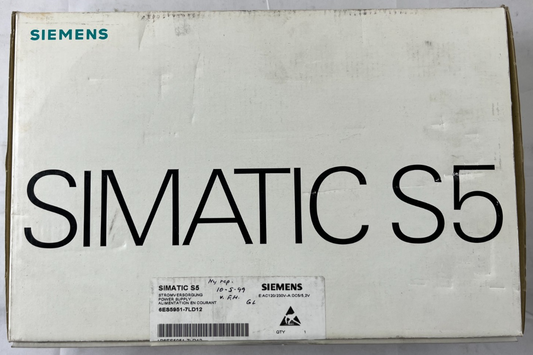 Siemens SIMATIC S5 PS 951 Power Supply 6ES5951‑7LD12 115/230 V AC 5 V DC 7/15 A