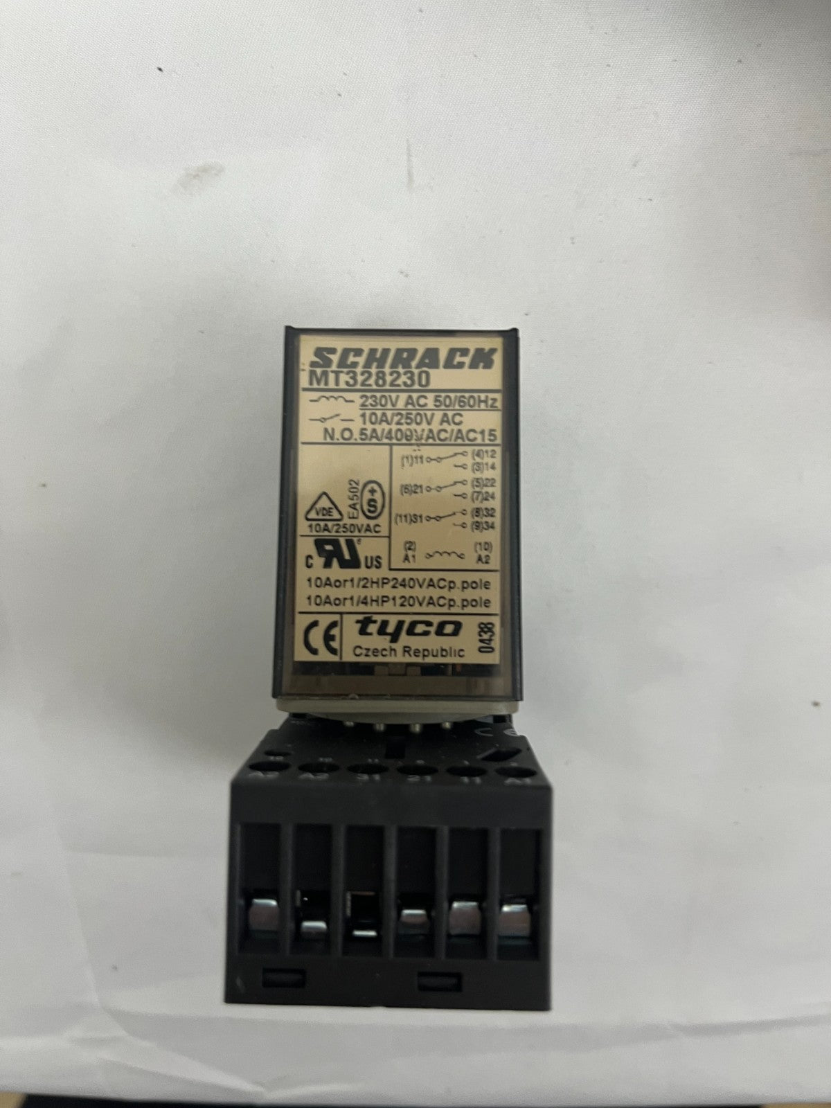 Carlo Gavazzi ZPD 12 & Schrack MT328230 Relay Bundle – 230V 10A Industrial Used