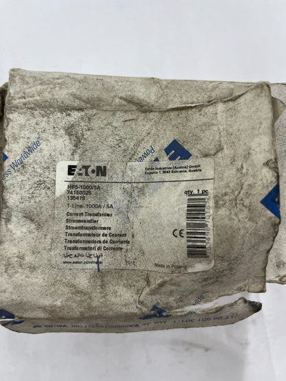Eaton HFS-1000/5A Current Transformer, 1000A/5A, New Open Box, 741E0025