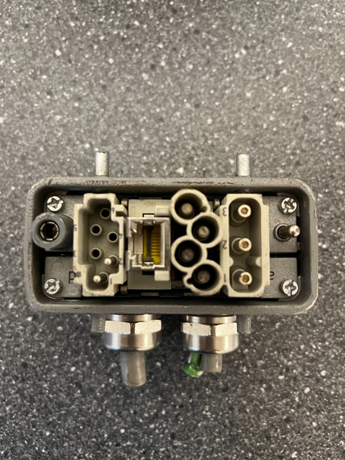 Harting Han Industrial Connector with Mixed Power & Data Modules - Used