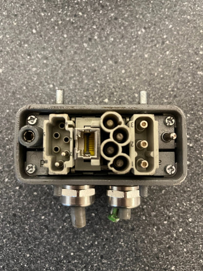 Harting Han Industrial Connector with Mixed Power & Data Modules - Used