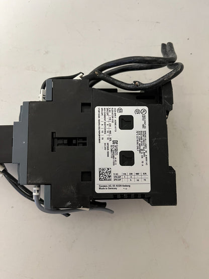 Siemens SIRIUS 3RH2911-1BA10 Contactor Assembly 24V DC Aux Module Used Spare