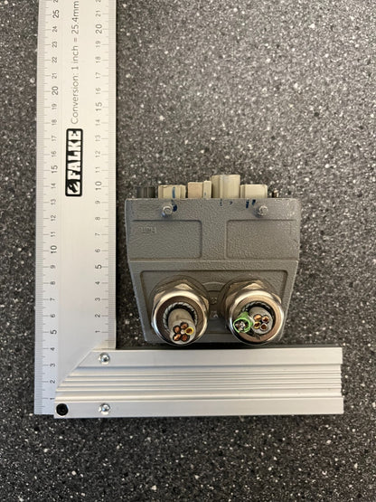 Harting Han Industrial Connector with Mixed Power & Data Modules - Used