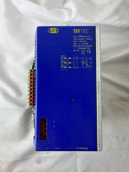TRETEC NGDC 2430-970101T0 24V 30A 720W 3x400V Power Supply PSU Used Spare Unit