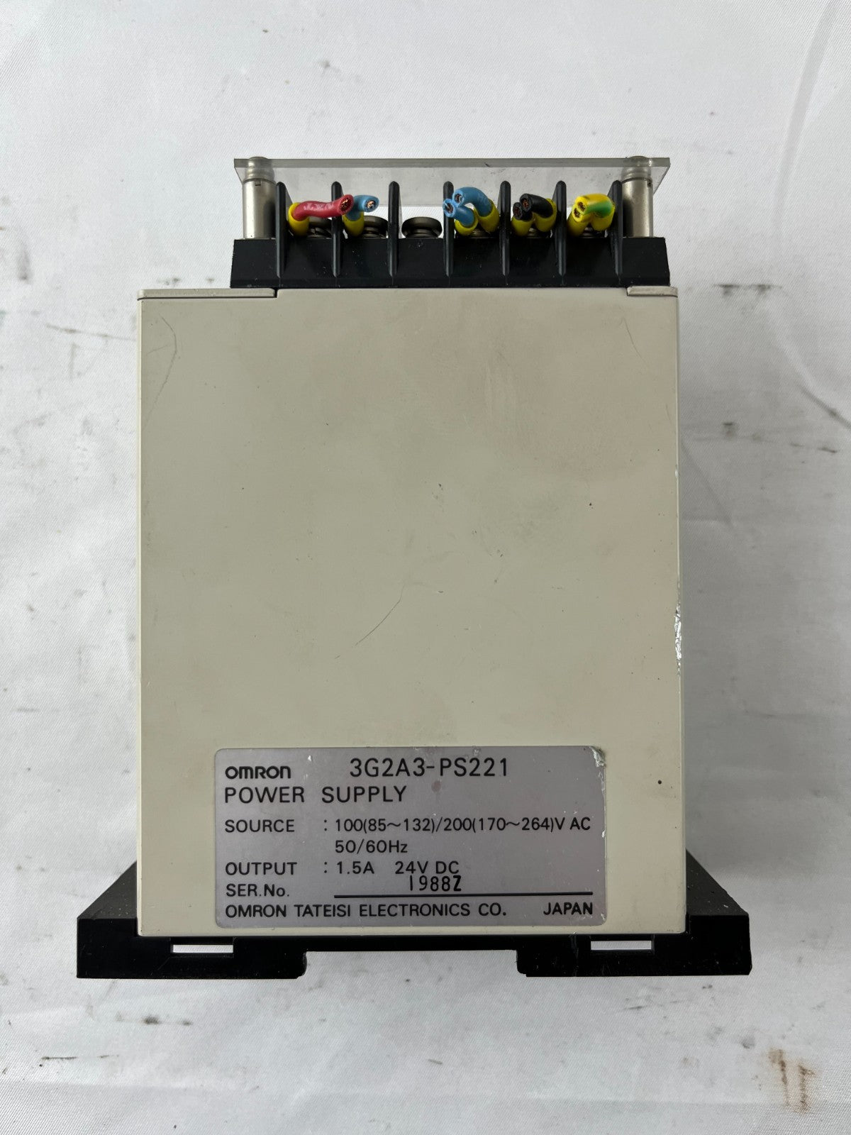 Omron 3G2A3-PS221 Power Supply 24V DC 1.5A 100–240VAC PS221 Used Japan Spare