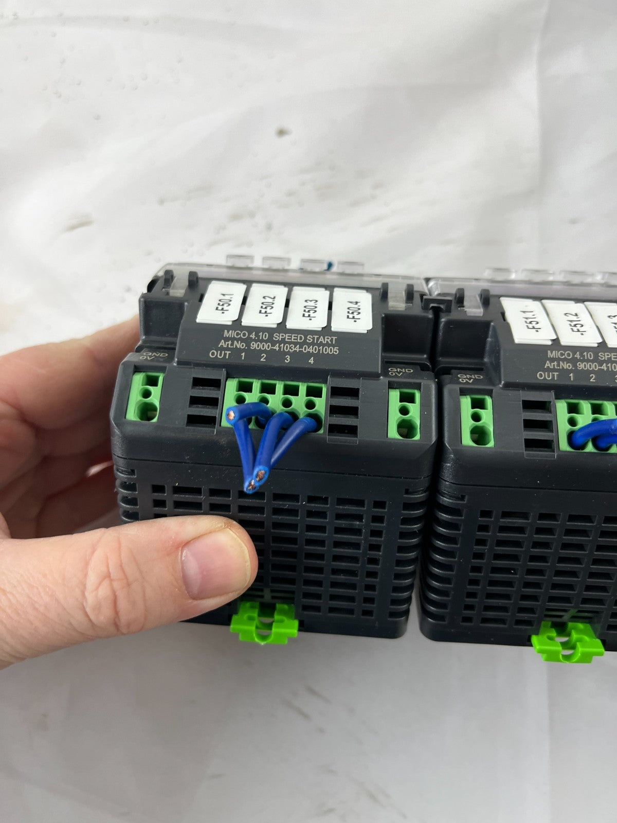 Lot of 4x Murr Elektronik D-71570 Relay Interface Modules 24VDC DIN Rail Used