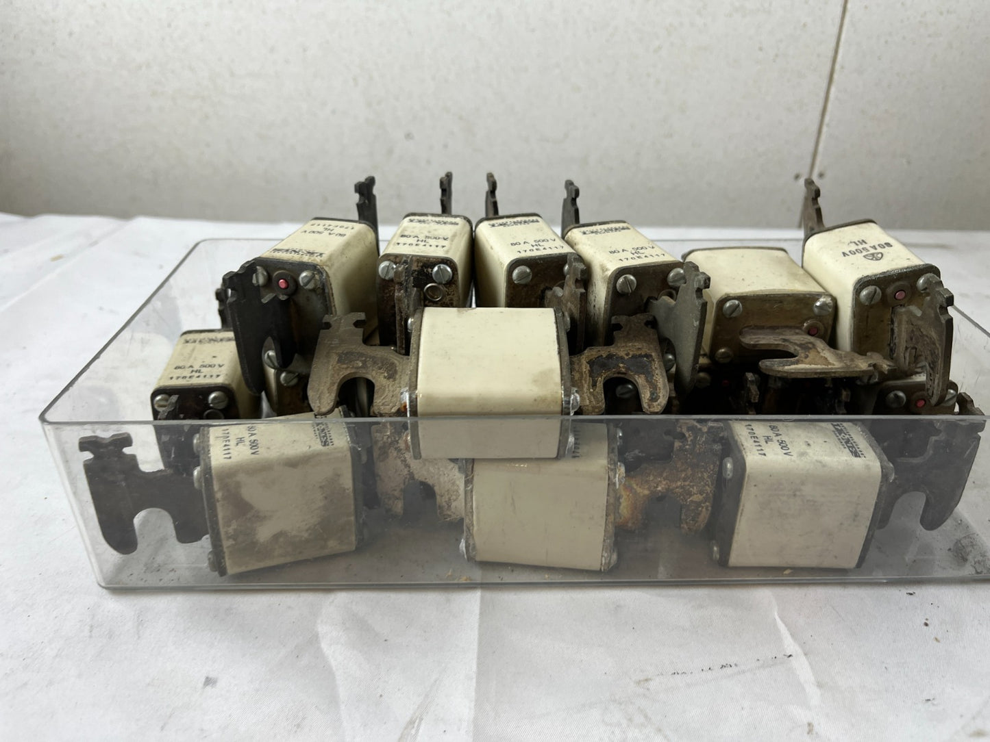 Bussmann 170E4317 80A 500V HL Fuses Lot Of Approx 18–20 Used Spare Units