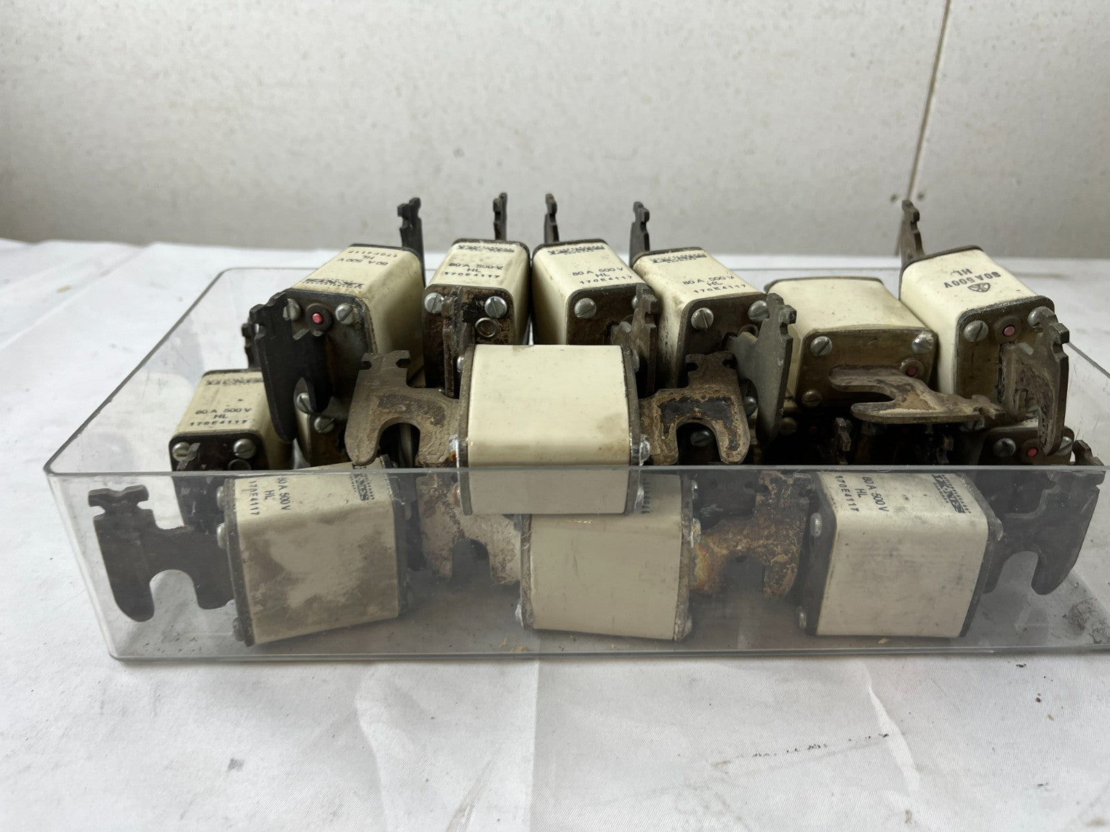 Bussmann 170E4317 80A 500V HL Fuses Lot Of Approx 18–20 Used Spare Units