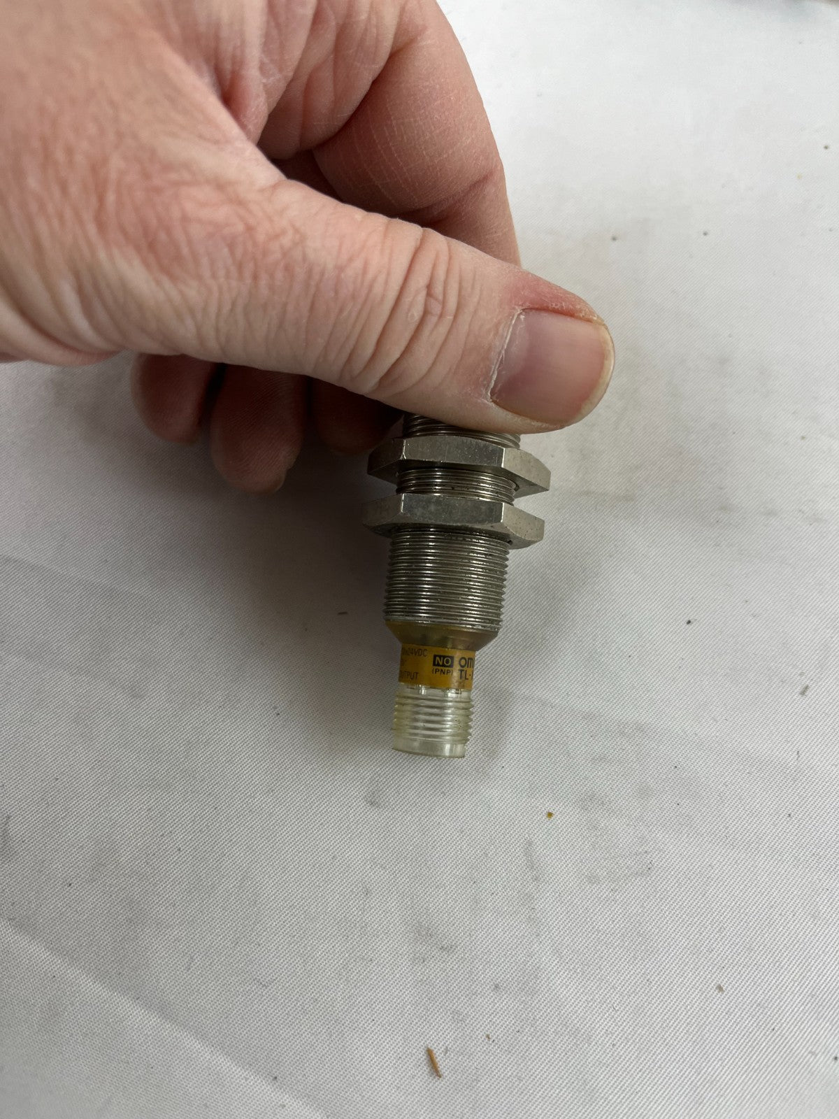 Omron TL‑X5B1‑P1E Inductive Proximity Sensor 5 mm Range 12–24 VDC M18 M12 USED