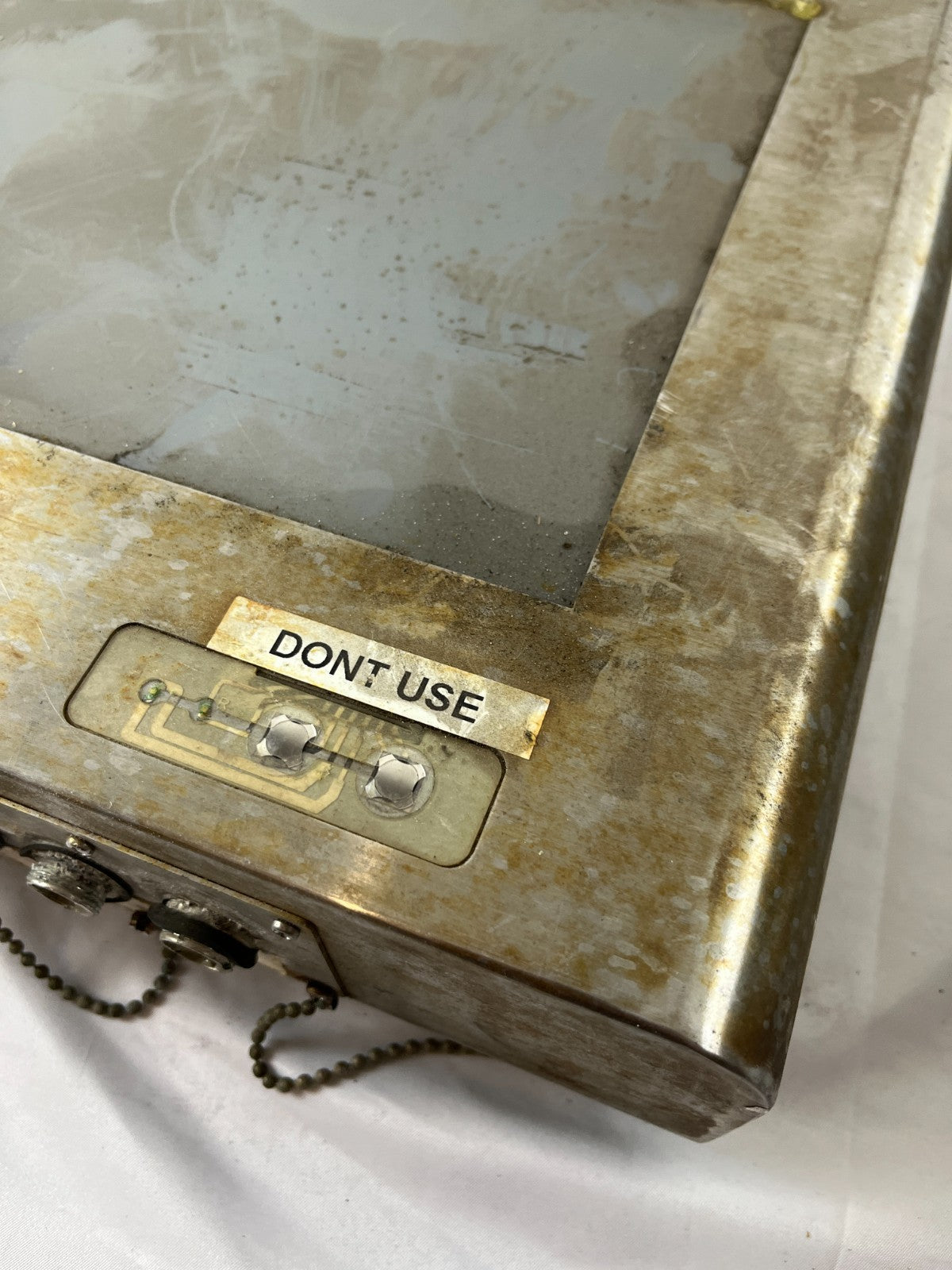 Marine HMI Touchscreen Display Panel Stainless Steel Outdoor Enclosure Used Unit