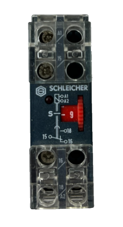 Schleicher KZT110 Timer Relay 230-240VAC 0.5-10s DIN Rail Used Spare Unit