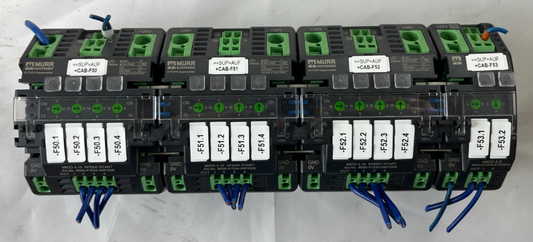 Lot of 4x Murr Elektronik D-71570 Relay Interface Modules 24VDC DIN Rail Used