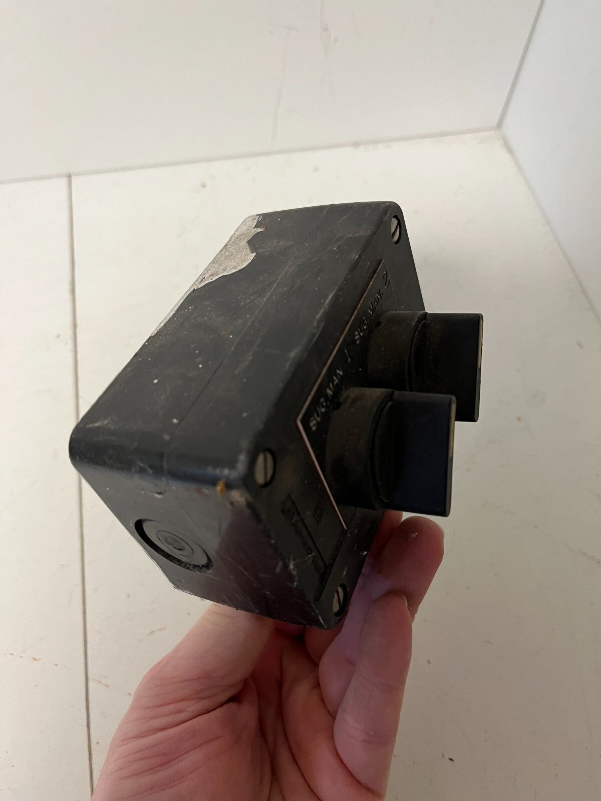 Telemecanique Double Toggle Switch - Tested Used Pulled from Working Environment