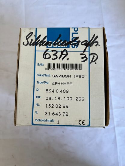 Solar Plus SA 463H IP65 63A 4P+H+PE Switch Disconnector New Spare Unit