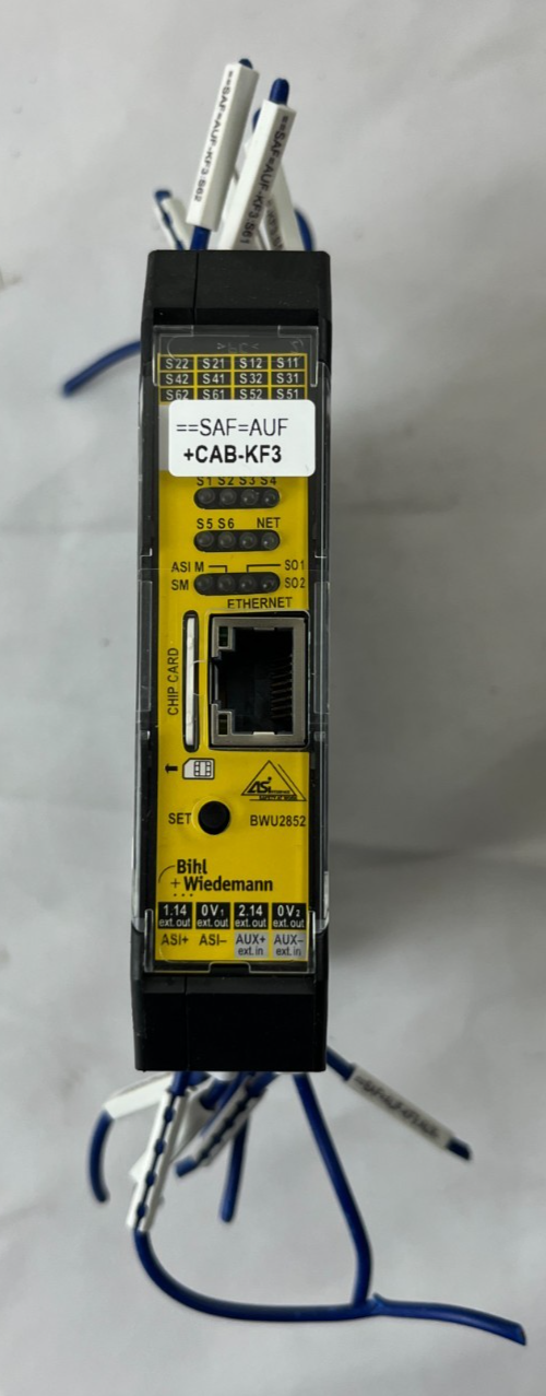 Bihl+Wiedemann BWU2852 AS-i Safety Basic Monitor Ethernet Used Spare Unit