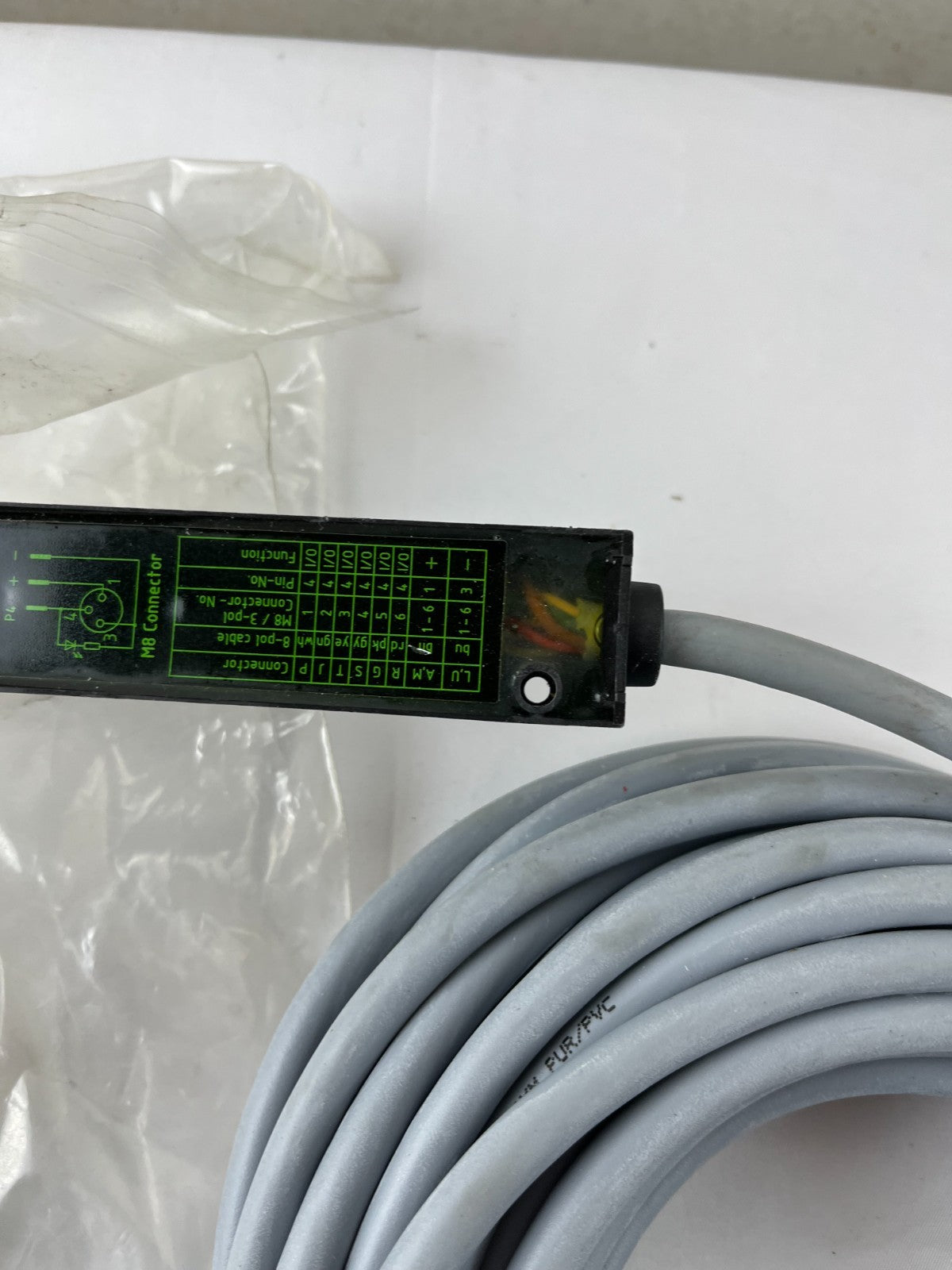 Murr Elektronik 382743 M8 3-Pin Sensor Connector Cable Code 351C9 Made Germany