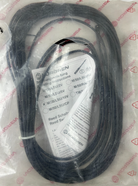 Norgren M/50/LSU/10V Magnetic Reed Switch 10m Cable For Pneumatic Cylinders New