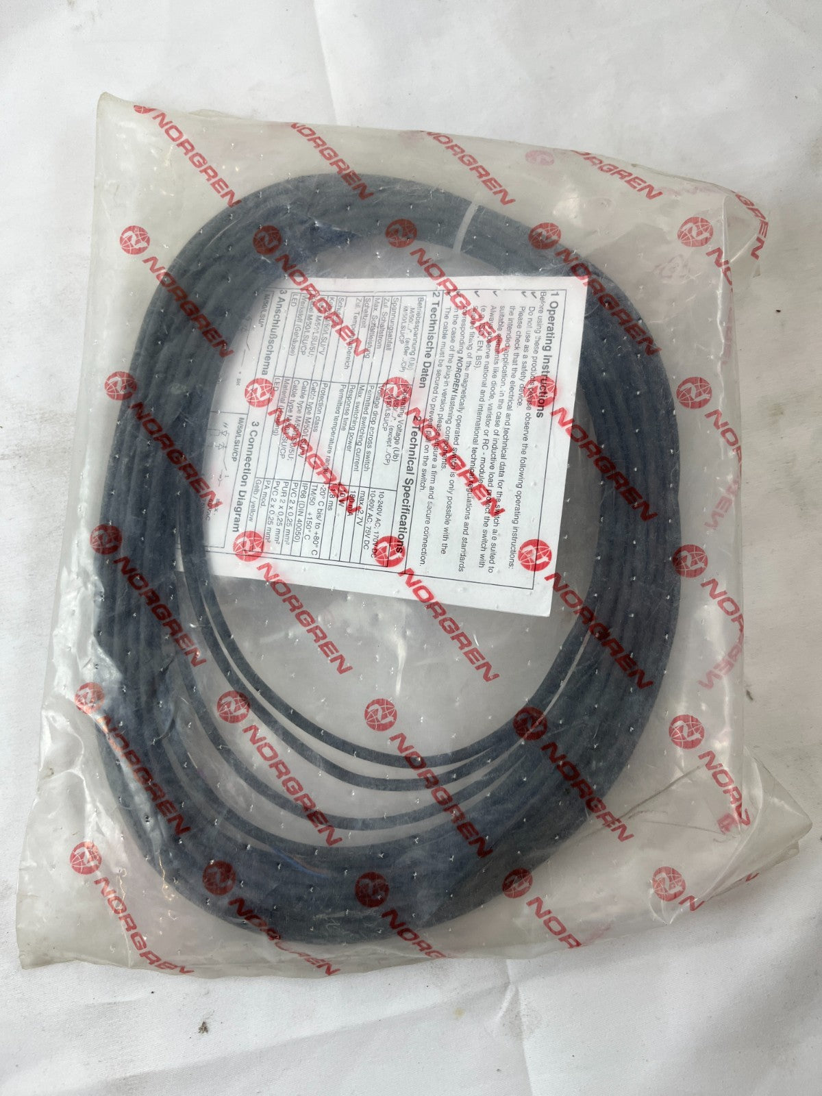 Norgren M/50/LSU/10V Reed Switch Sensor 10m Cable New In Original Packaging