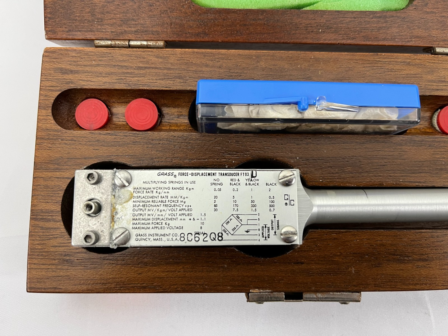 Grass Model 7P1 Displacement Transducer Vintage Medical Instrument Quincy, USA