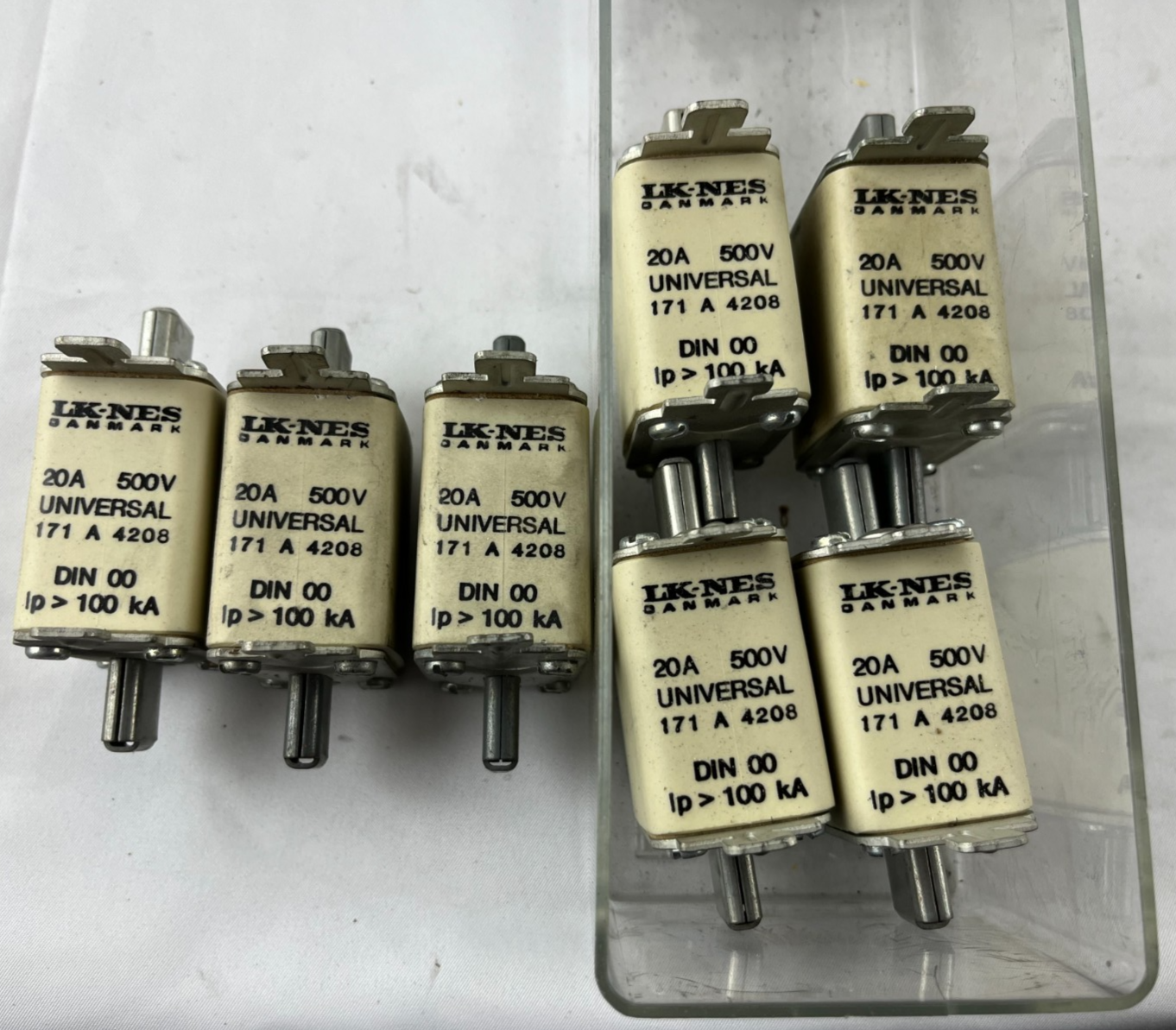 LK-NES 171 A 4208 Fuse 20A 500V Universal DIN 00 IP 100kA Lot of 7x New
