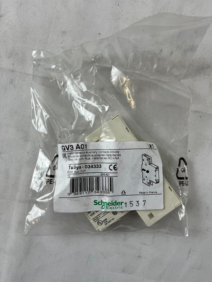 Schneider GV3A01 Auxiliary Contact Block 1NO+1NC TeSys GV3 New Unit