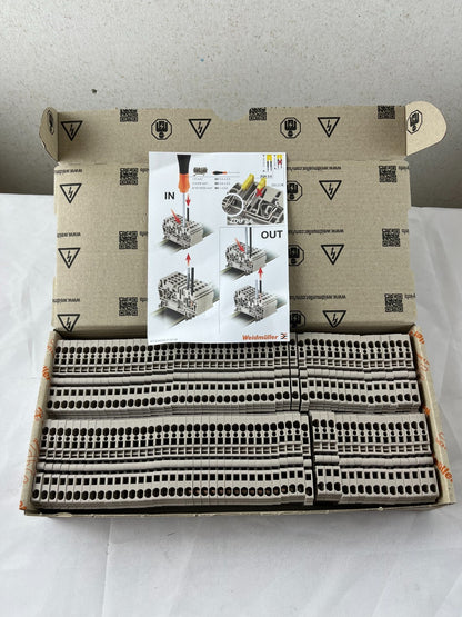 Weidmuller ZDU 2.5 Terminal Block NEW Box 100pcs 600V 27A DIN Rail Made Germany