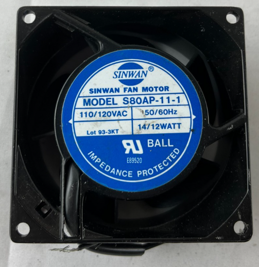 Sinwan S80AP-11-1 110/120VAC Ball Bearing Cooling Fan 80mm New Spare