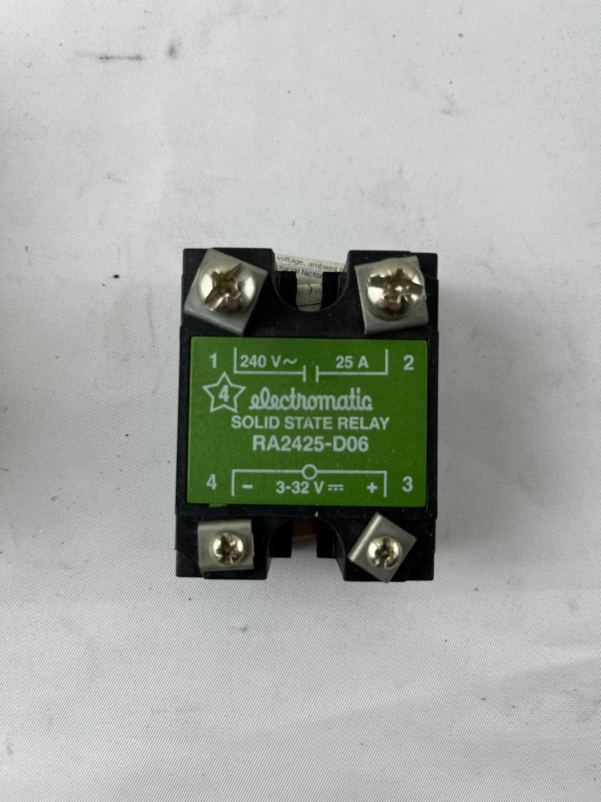 Carlo Gavazzi RA2425-D06 / Electromatic SSR, 1-Phase, 25A 24–280VAC Load NEW
