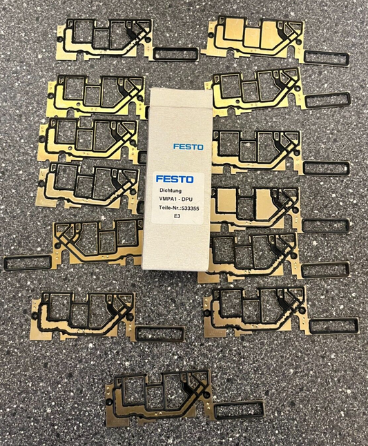 Lot of 13 Festo VMPA1-DPU Gaskets Seals - Part #533355 - New in Box - Bundle