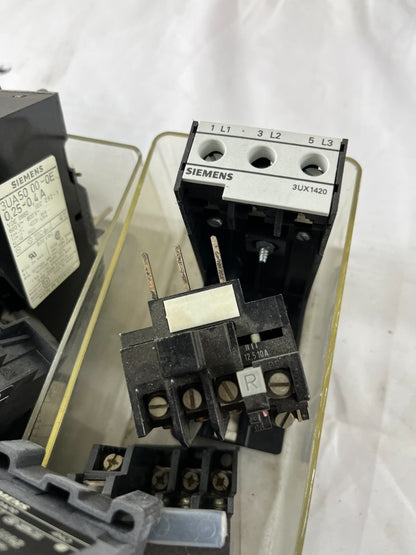 Siemens Contactor Overload Relay Lot 3TH 3UA 3UX Industrial Mixed Units Used