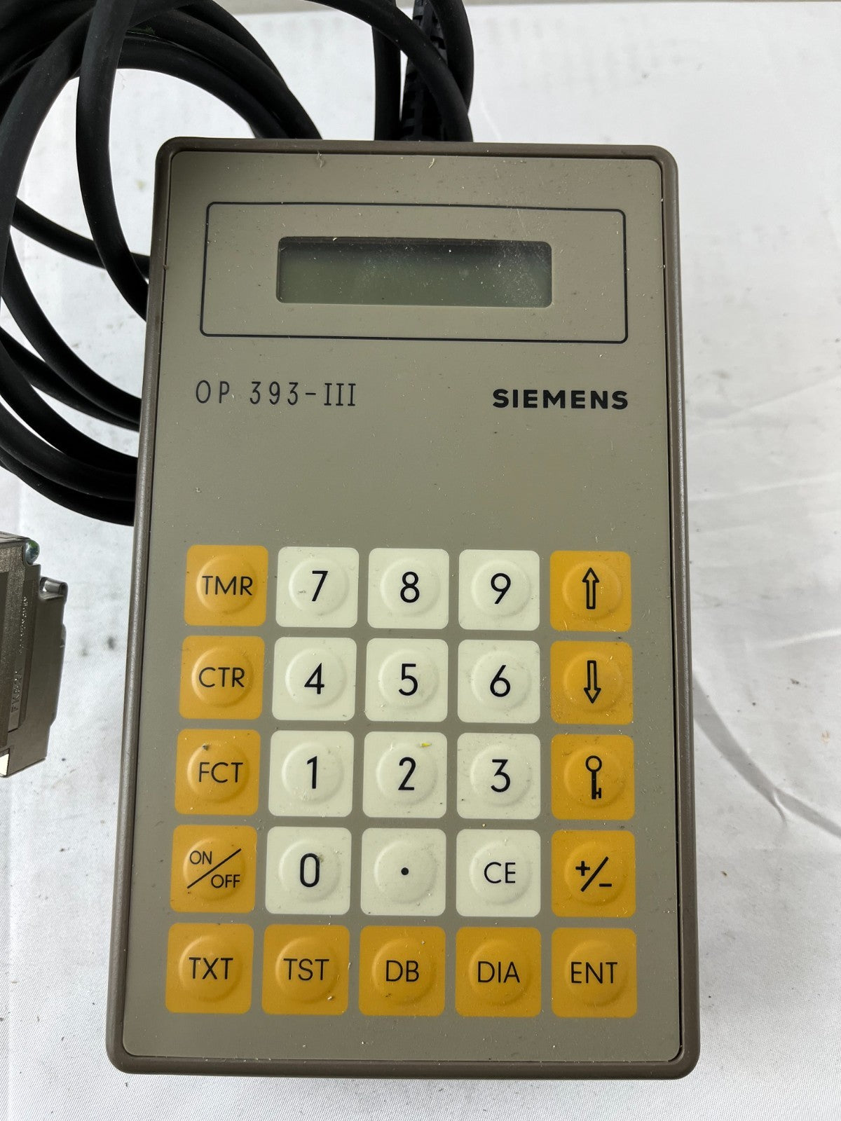 Siemens OP 393‑III Handheld Operator Panel 6ES5393‑0UA15 Used Spare Part