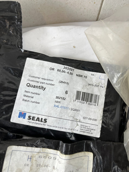 Industrial O-Ring Gasket Seal Lot NBR EPDM Pneumatic Hydraulic Mixed Sizes New