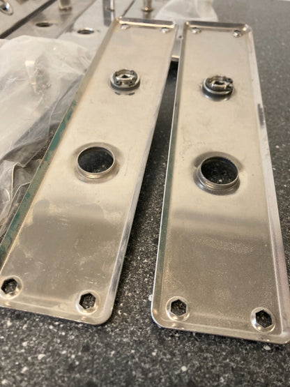 Bundle of 12x Assa Abloy Spacer Long Plates w. Lever Handles 230x50x5mm