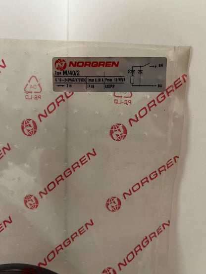 Norgren M/40/2 Reed Switch Sensor 2m Cable 10-240V AC/170V DC IP66 New Sealed