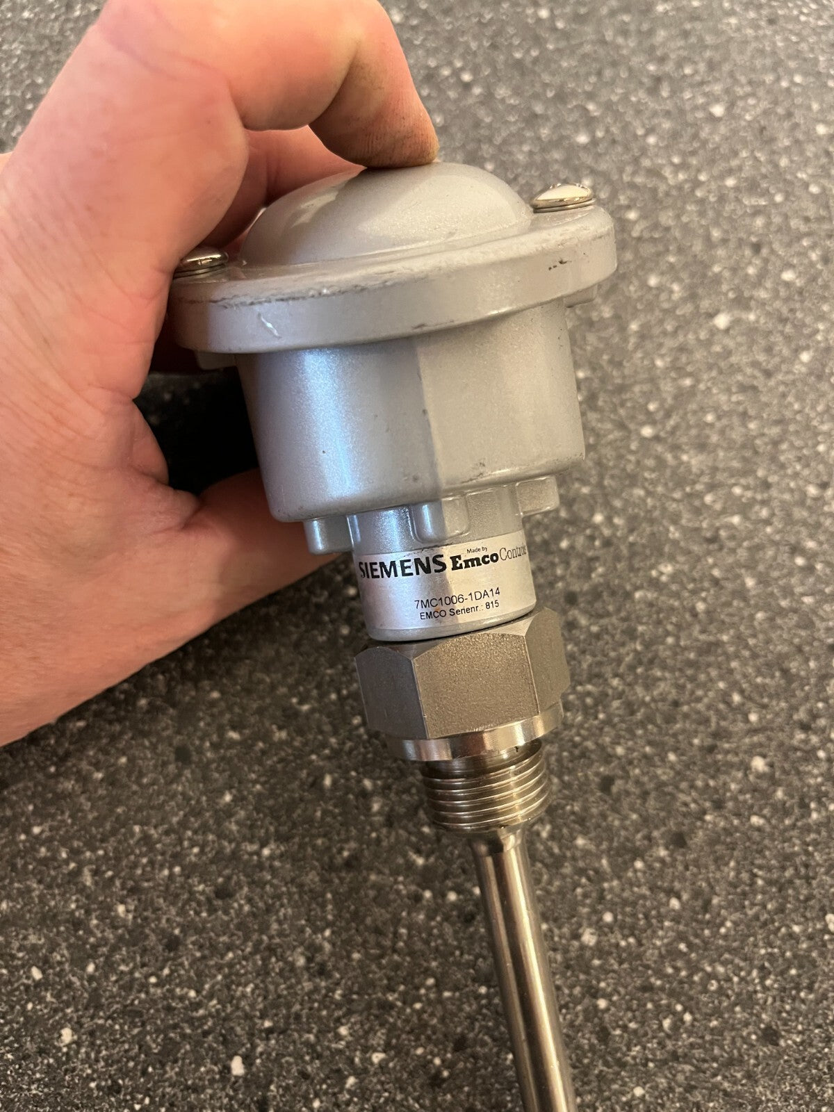Siemens Temperature Sensor 7MC1006-1DA14, Industrial Thermocouple, Stainless
