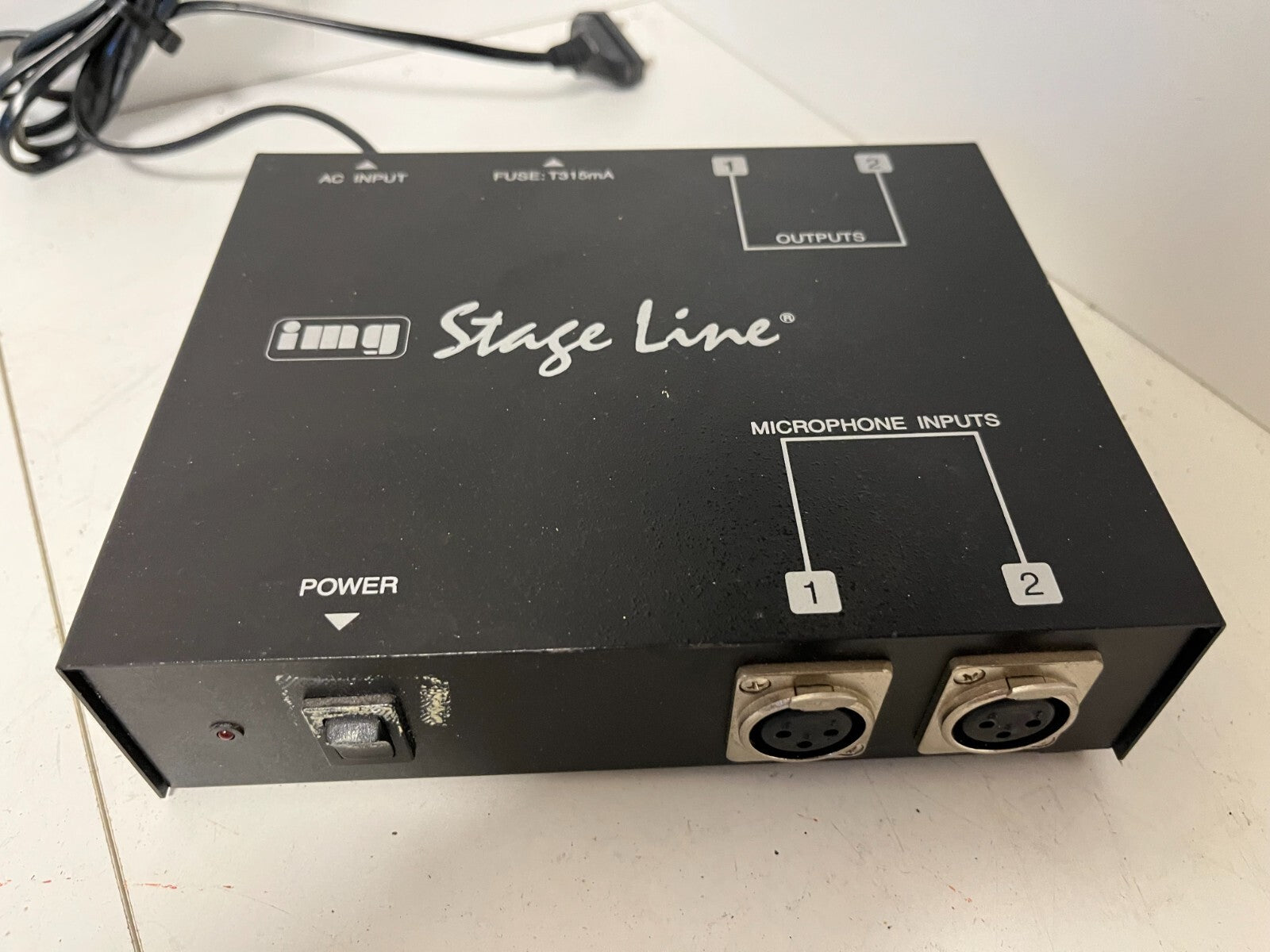 IMG Stageline EMA-200 Phantom Power Supply Adapter 48V - XLR Input/Output - OK