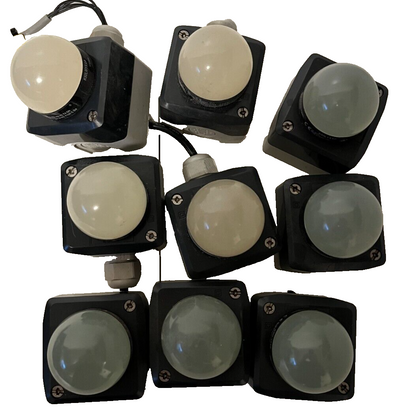 9x Banner K50LYXXP Indicator Lights - 18-30V DC - Industrial LED Status Lights