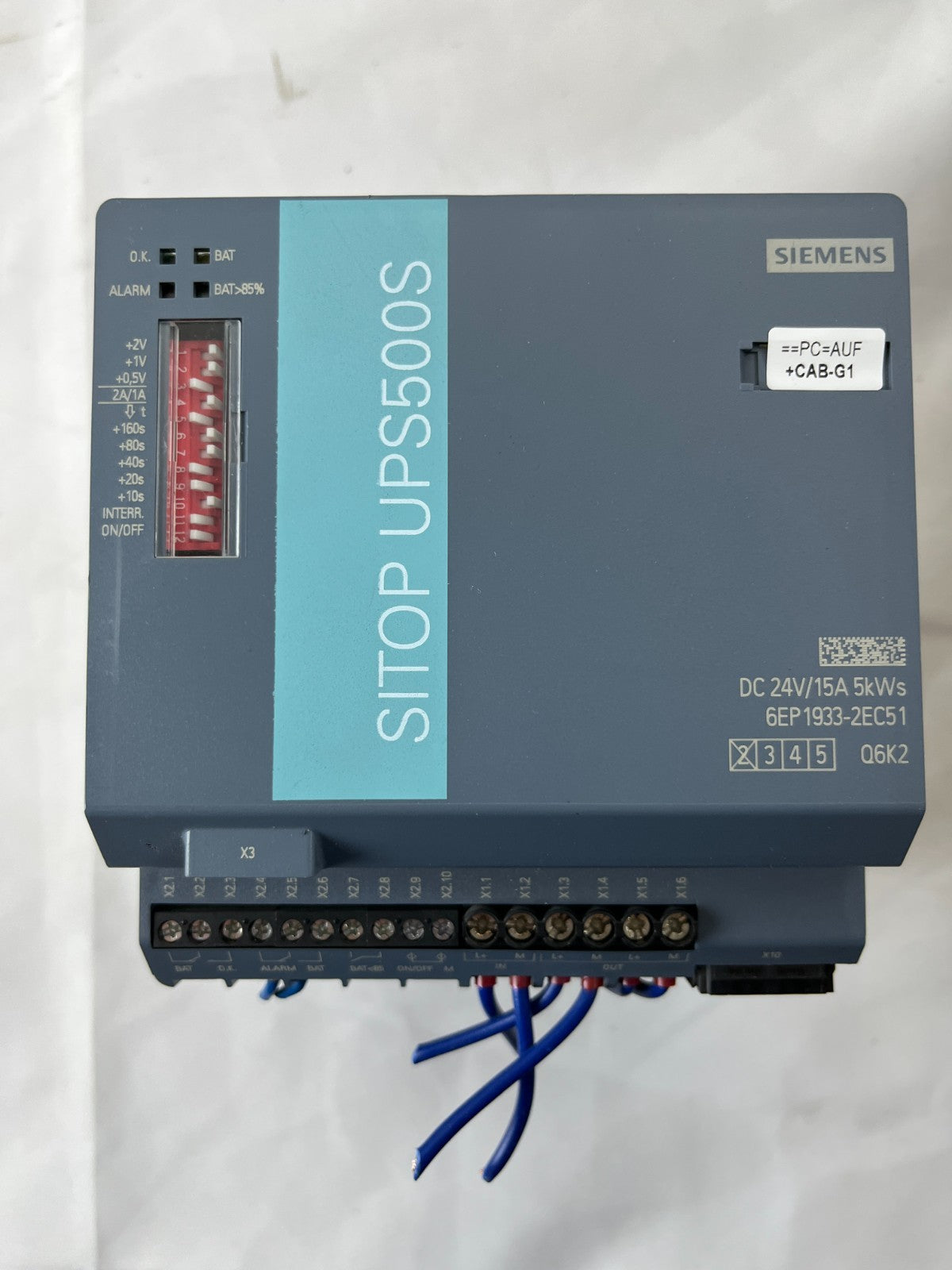 Siemens SITOP UPS500S 6EP1933-2EC51 24V 15A UPS Power Supply Tested Spare Unit