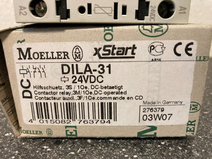 Brand New Moeller DILA-31 Auxiliary Contactor Relay 24VDC – Made in Germany