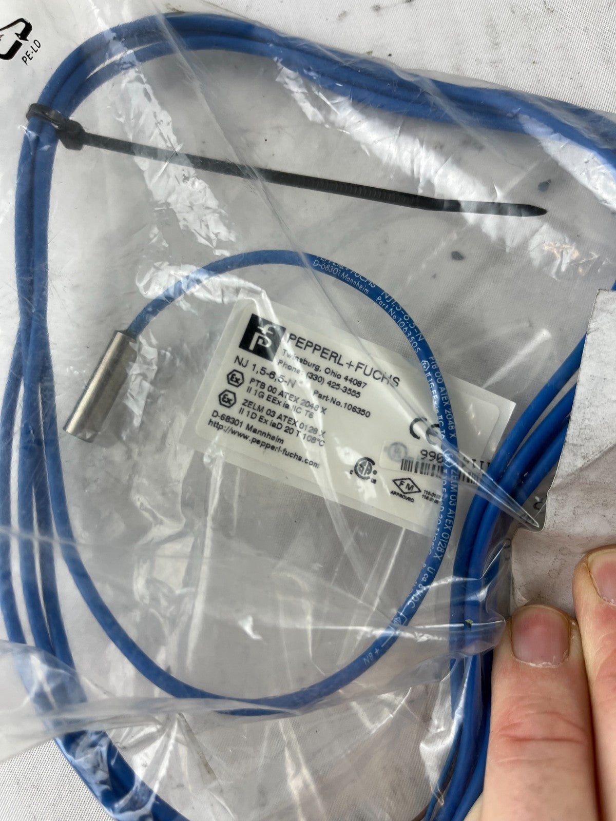 Pepperl+Fuchs NJ1.5-6.5-N Inductive Proximity Sensor 10–30 VDC New Spare