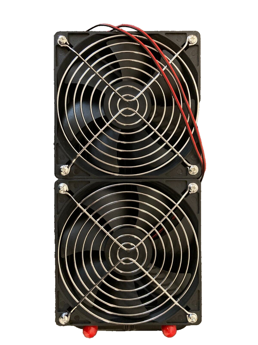 New Dual External Radiator Cooling Fans with Protective Grills - Model K171-12