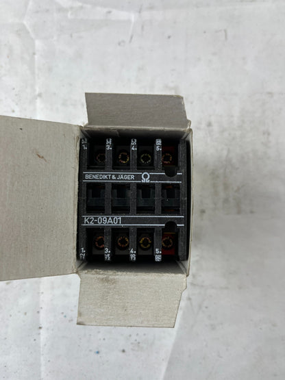 Benedikt & Jäger K2-09A01 400 Contactor 4kW 3~400V 9A 400V Coil New Spare Part