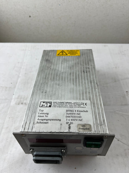 MSF‑Technik Vathauer DTSG 4 Einschub 3×400 V AC Digital Clock Timer Module, Used