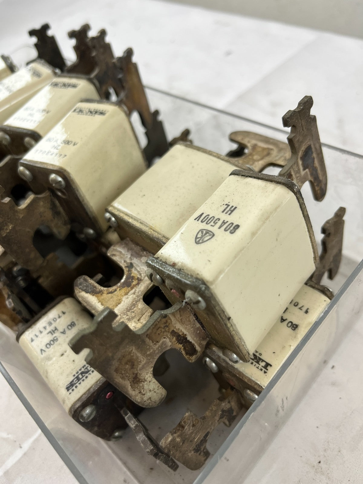Bussmann 170E4317 80A 500V HL Fuses Lot Of Approx 18–20 Used Spare Units