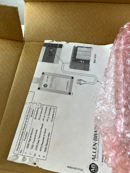 Allen-Bradley 1747-PIC SLC 500 RS-232 to DH-485 Interface Converter New