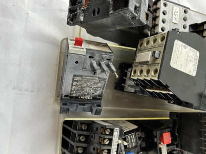 Siemens Contactor Overload Relay Lot 3TH 3UA 3UX Industrial Mixed Units Used